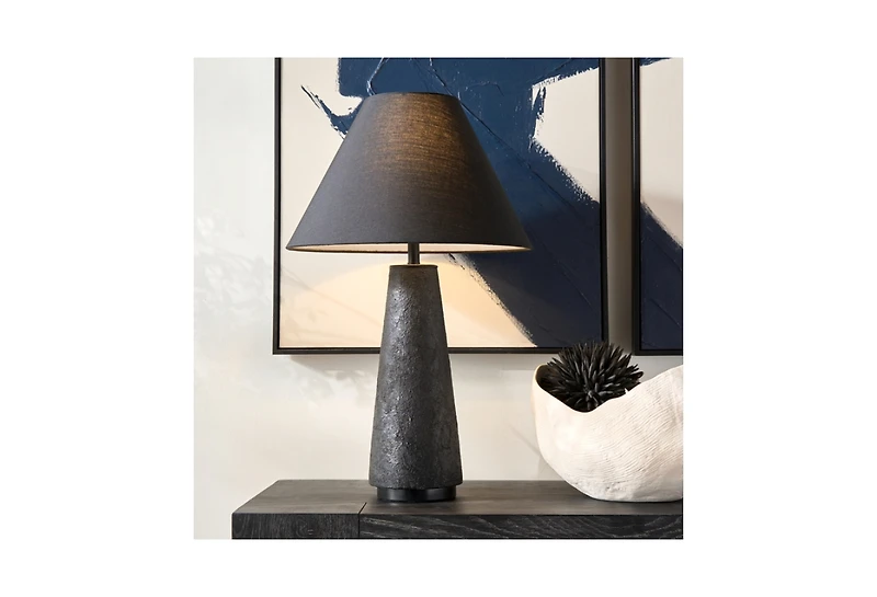 Z Gallerie Beton Table Lamp - Black