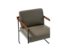 Hulala Home Justo Modern Arm Chair with Sturdy Metal Tube Side