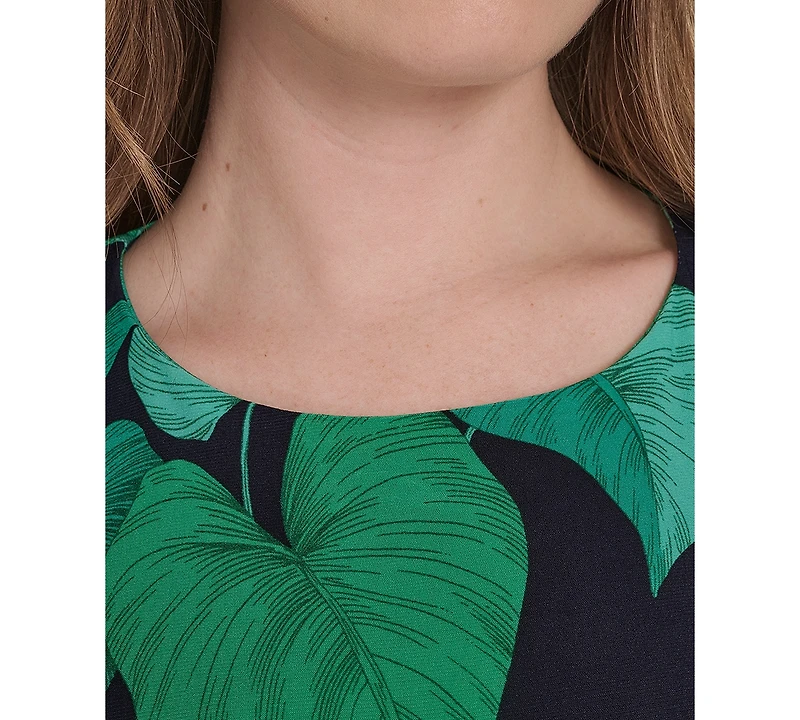 Tommy Hilfiger Women's Sleeveless Printed Shift Dress