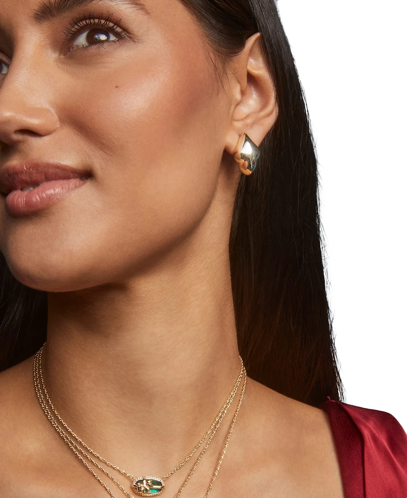 Kendra Scott 14k Gold Plated Adeline Metal Stud Earrings