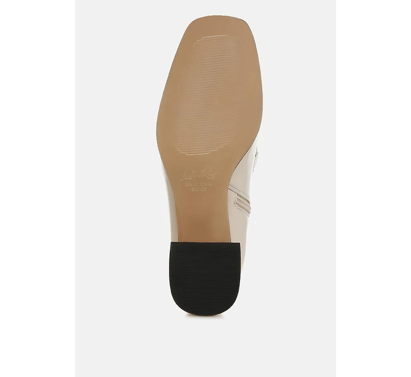 Algol Textured Block Heel Ankle Boots