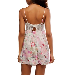 Free People Women's Midnight Muse Printed Mini Slip Dress