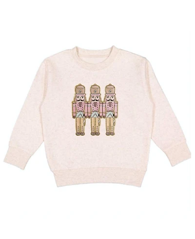 Sweet Wink Toddler Girls Pastel Nutcracker Patch Christmas Sweatshirt