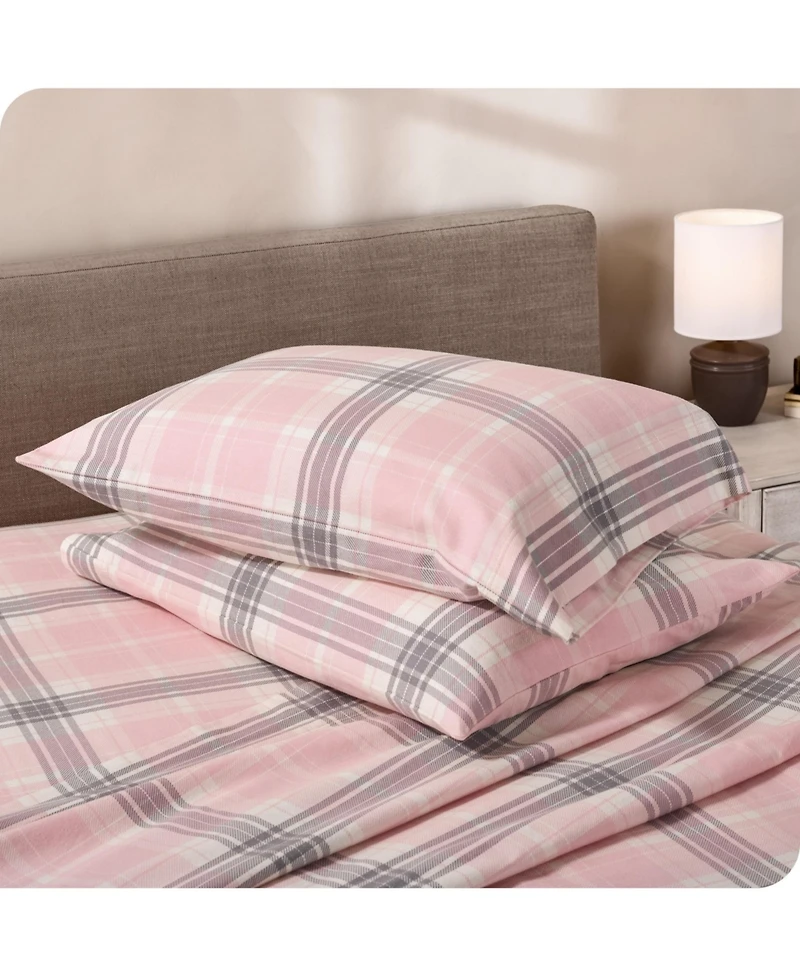 Bare Home Printed Cotton Flannel Sheet Set