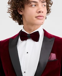 Mens Slim Fit Peak Lapel Velvet Sport coat