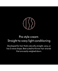 Dyson Chitosan Pre-style cream travel mini, Straight to wavy, Light conditioning, 30mL