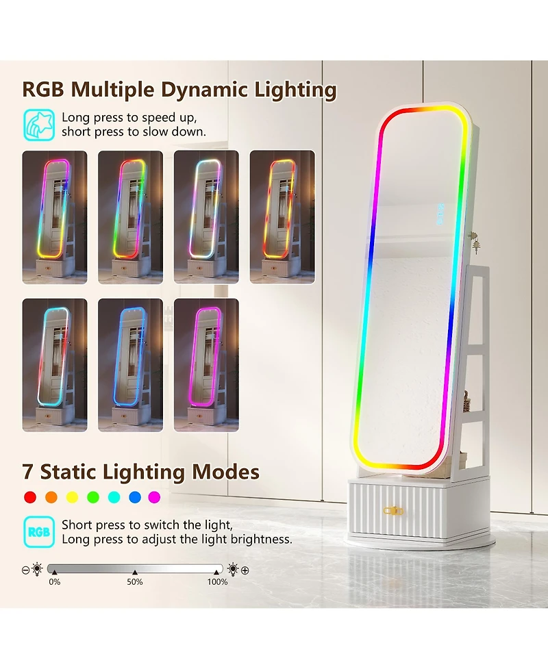 Vlsrka Color Block Full Length Mirror