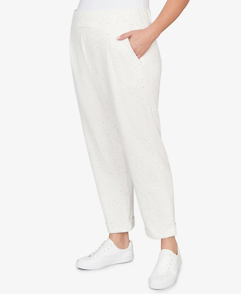 Ruby Rd. Plus Ultra Soft Knit Cuffed Ankle Pants