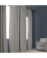 Half Price Drapes Grommet Heritage Plush Velvet Room Darkening Curtain