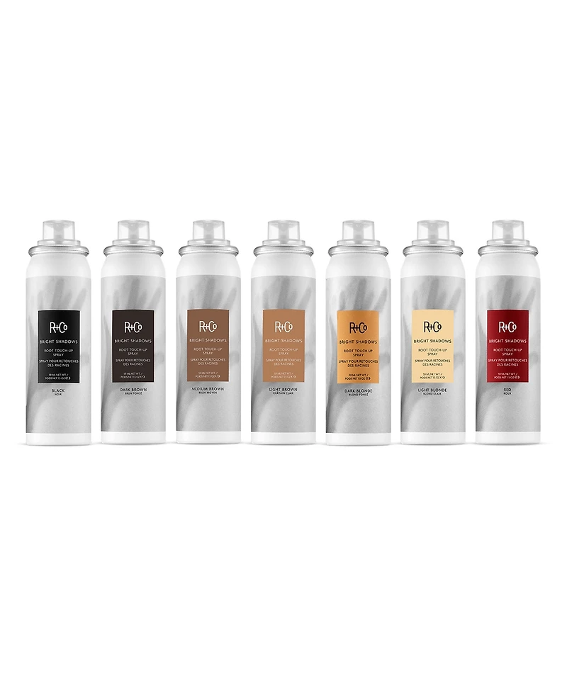 R+Co Bright Shadows Root Medium Brown Touch Up Spray, 1.5 oz.