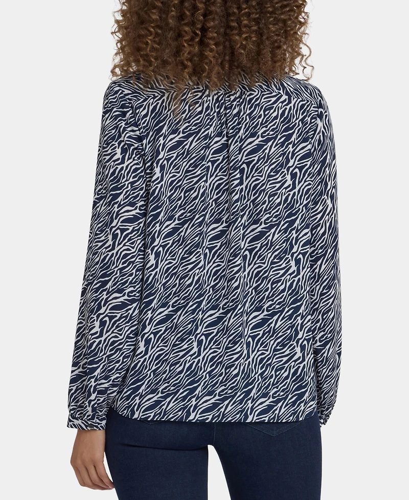 Nydj Women's Point Collar Modern Top