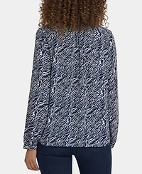 Nydj Women's Point Collar Modern Top