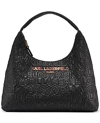 Karl Lagerfeld Paris Voyage Large Hobo Bag