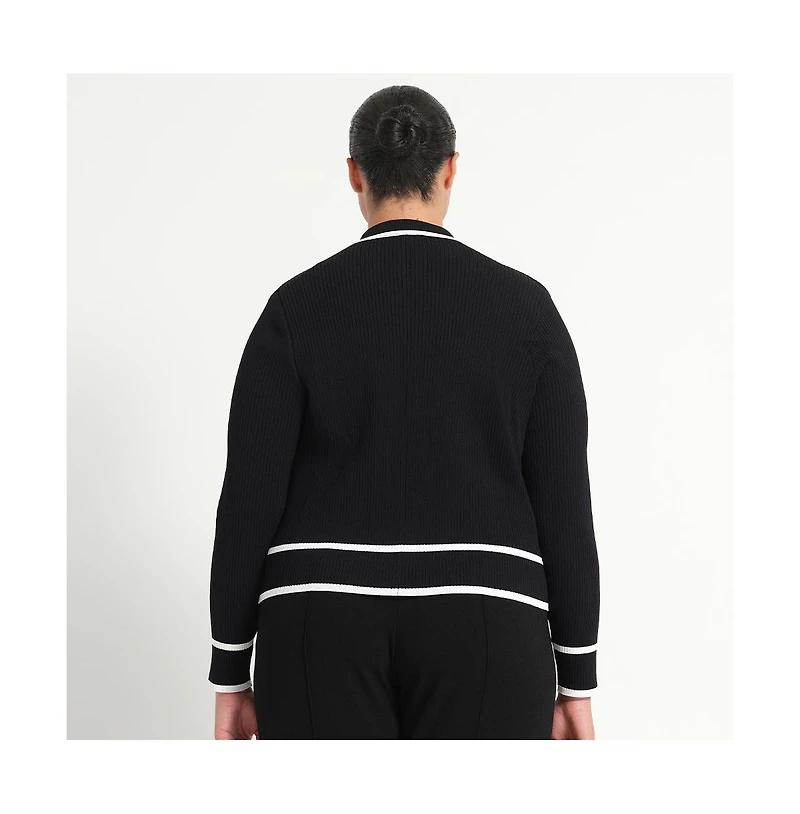 Estelle Plus Gracie Contrast Cardi