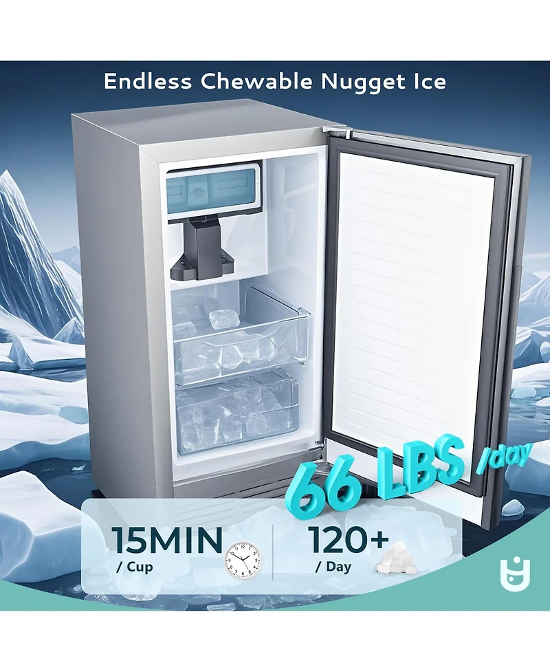 Euhomy Commercial Ice Maker Machine