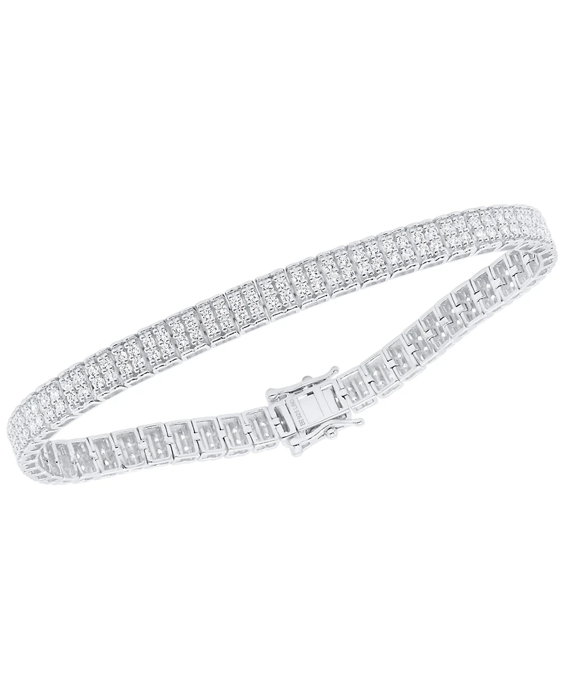 Forever Grown Diamonds Lab-Grown Diamond Bracelet (3 ct. t.w.) in Sterling Silver (also in 14k Gold Plated Sterling Silver)