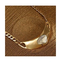 Sohi Women's The Petra-Chain Collar Necklace - California Gold