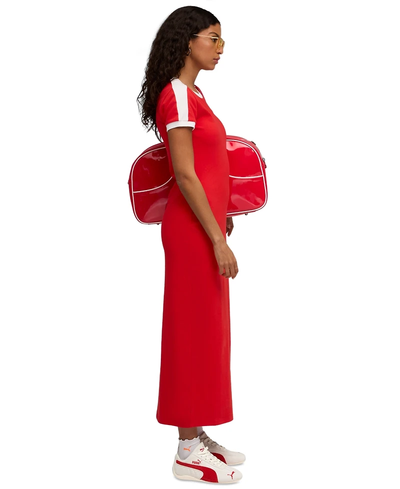 Puma Women's T7 Rib Neck Short-Sleeves Dress