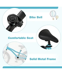 Sugift Kids Bike with Adjustable Handlebar, Seat & Training Wheels