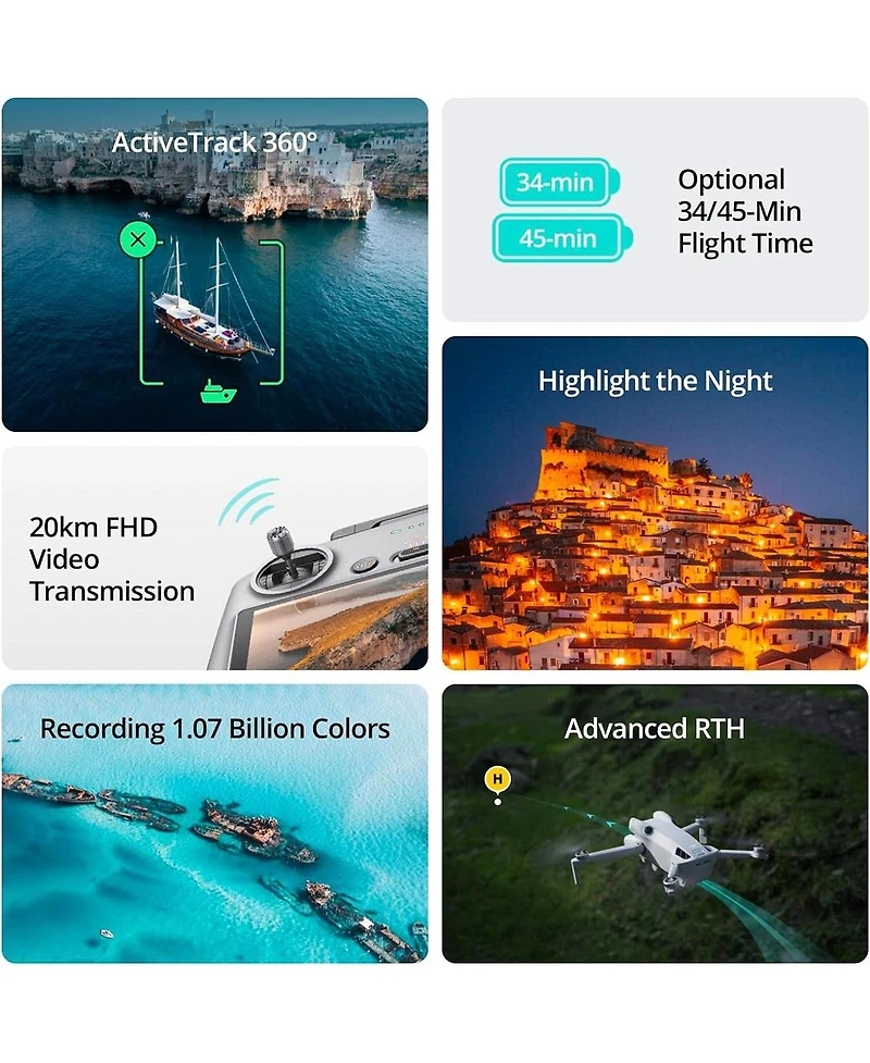 Dji Dji Mini 4 Pro Fly More Combo with Dji Rc 2 (Screen Remote Controller), Folding Mini-Drone with 4K Hdr Video Camera for Adults, Under 0.549