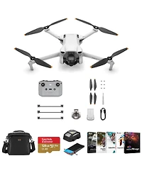 Dji Mini 3 Drone with Rc-N1 Remote Controller Bundle with 128GB microSD Card, Shoulder Bag, Corel Pc Software Kit, Anti-Collision Light, Landing Pad