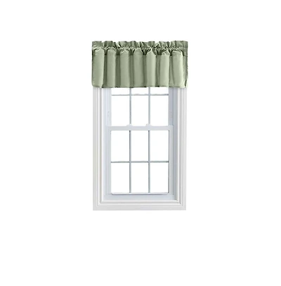 Ellis Stacey 3" Rod Pocket High Quality Fabric Solid Color Window Lined Filler Valance 42"x13