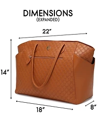 Elle Compass 14" Monogram Weekender Duffel Bag