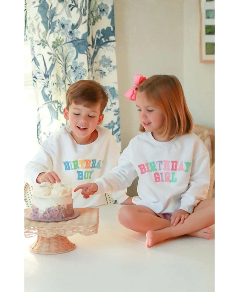 Bits & Bows Baby Boys Birthday Sweatshirt