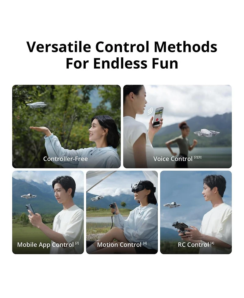 Dji Dji Neo Drone With Rc-N3 Remote Controller 4K Uhd Camera for Adults, 135g Self Flying Drone that Follows You, Palm Takeoff, Subject Tracking.