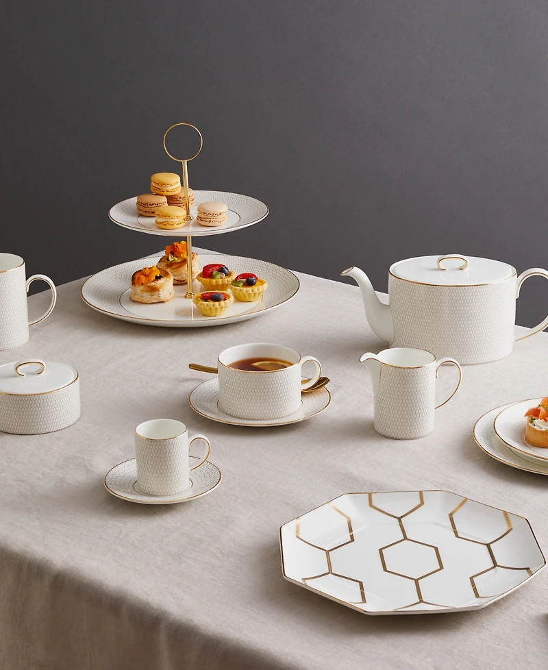 Wedgwood Gio Gold Teacup & Saucer Set