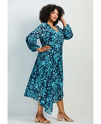 Avenue Women's Plus Endless Love Chiffon Dress