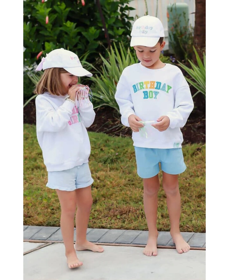 Bits & Bows Big Boys Little/Big Birthday Sweatshirt