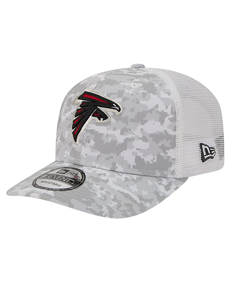 New Era Men's White Atlanta Falcons Salute to Service Fan Pack 9SEVENTY Trucker Adjustable Hat