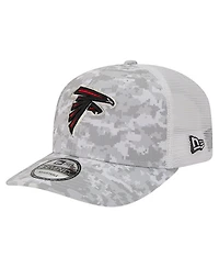 New Era Men's White Atlanta Falcons Salute to Service Fan Pack 9SEVENTY Trucker Adjustable Hat