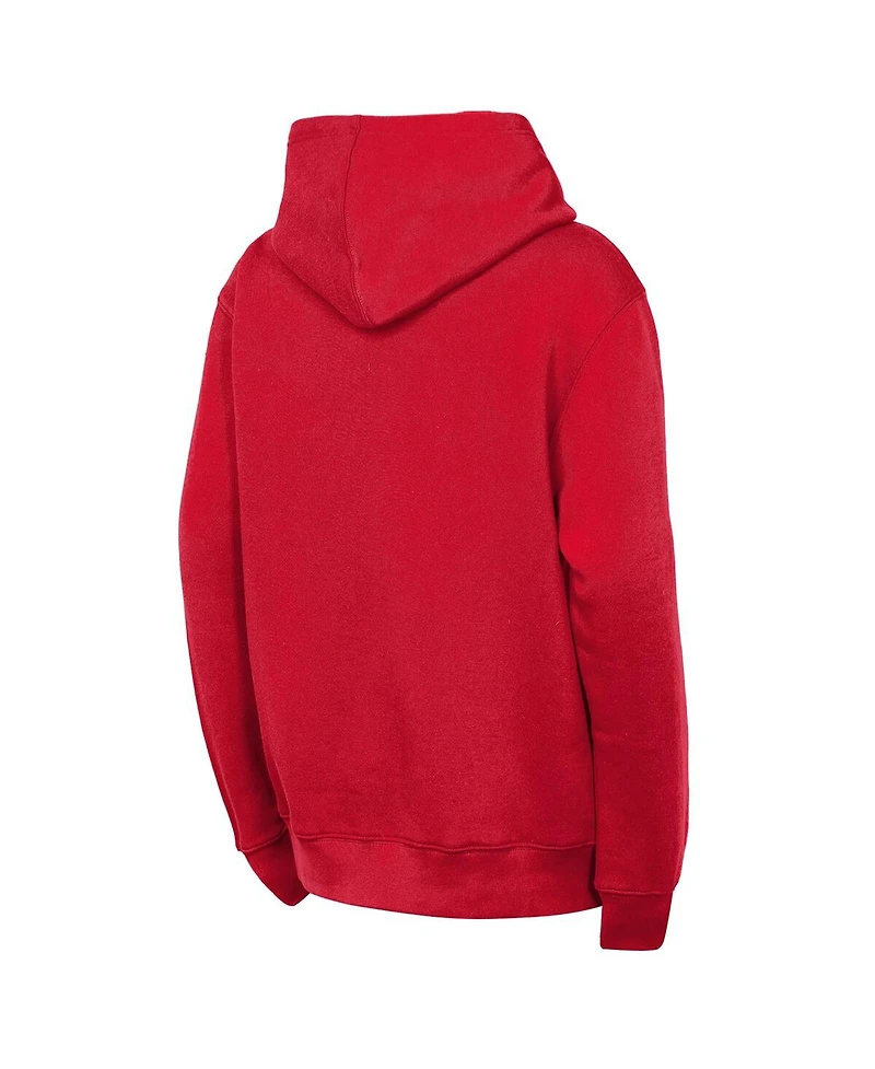 Outerstuff Big Boys and Girls Red Detroit Wings Back to Basics Hoodie