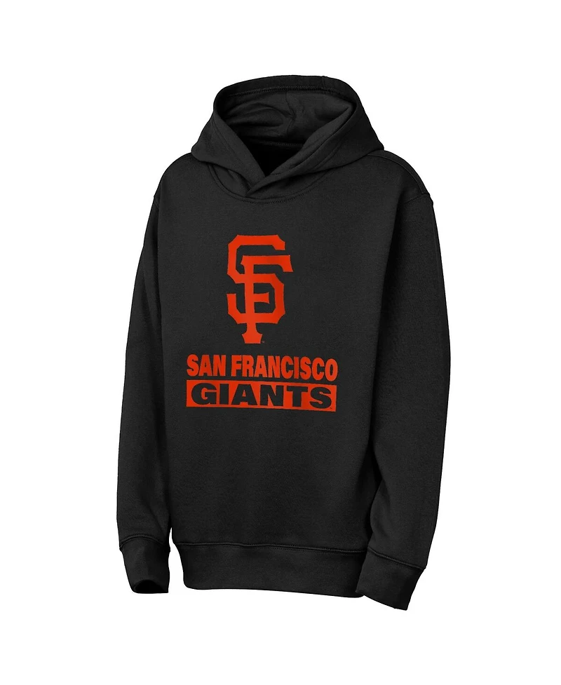 Outerstuff Big Boys and Girls Black San Francisco Giants Back to Basics Hoodie