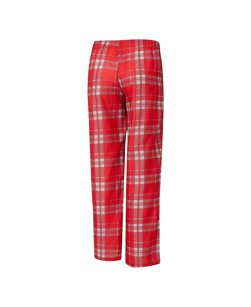Concepts Sport Women's 2-Piece Heather Gray/Scarlet San Francisco 49ers Regulate Plaid Tank Top and Pants Sleep Set