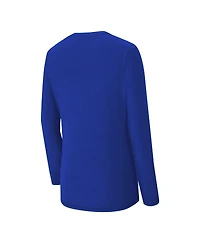 Concepts Sport Women's 2-Piece Royal Los Angeles Chargers Chestnut Long Sleeve T-Shirt and Pant Sleep Set