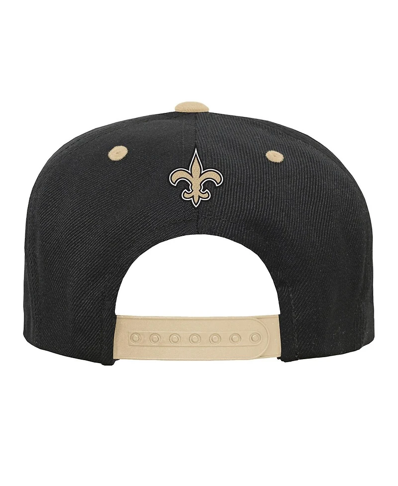 Outerstuff Big Boys and Girls Black New Orleans Saints Team Gradient Deadstock Snapback Hat
