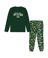 Outerstuff Toddler Green Bay Packers Chestnut Holiday Sleep Set