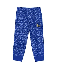 Outerstuff Toddler 2-Piece Royal Golden State Warriors Nothing But Net Fleece Sweatshirt and Pants Set