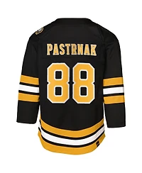 Outerstuff Baby Boys and Girls David Pasternak Black Boston Bruins Home Replica Player Jersey