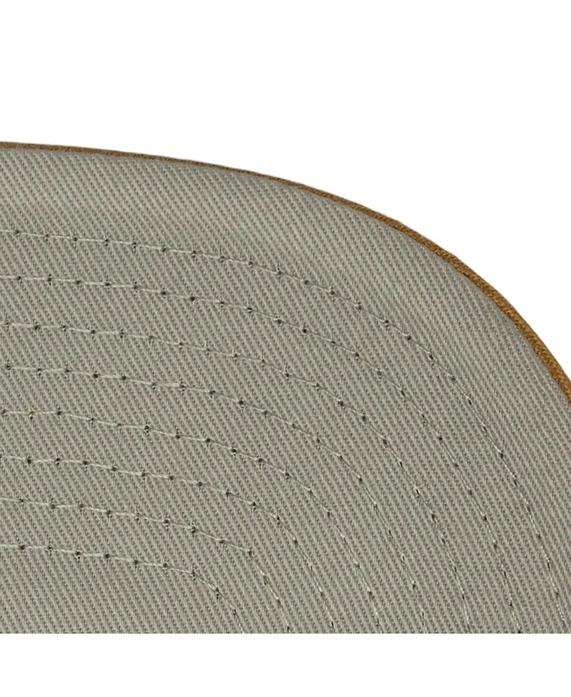 Mitchell & Ness Men's Cream Charlotte Hornets Ochre Dusted Double Two-Toned Pro Crown Adjustable Hat