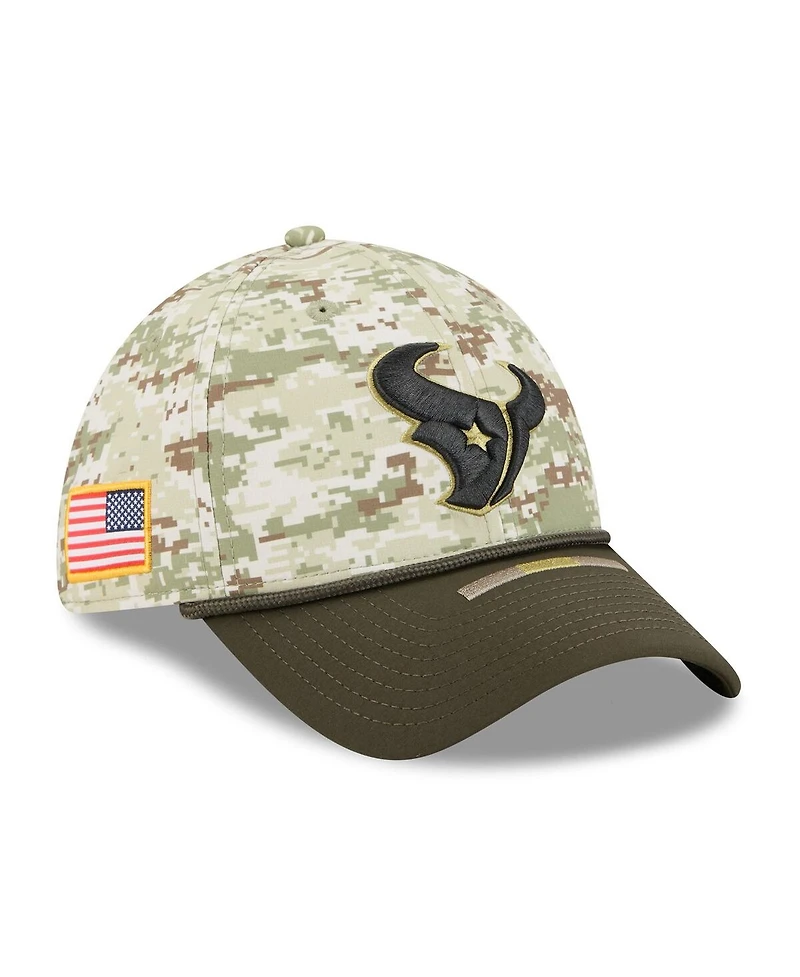 New Era Men's Camo Houston Texans 2025 Salute to Service 39THIRTY Flex Hat