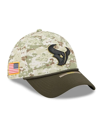 New Era Men's Camo Houston Texans 2025 Salute to Service 39THIRTY Flex Hat