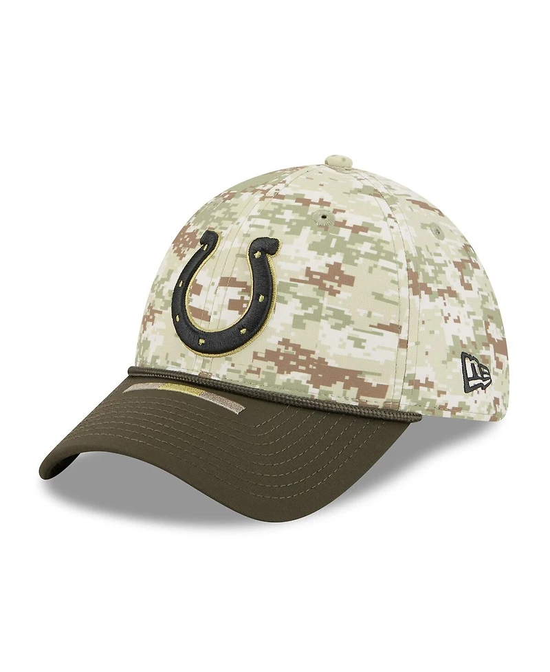 New Era Men's Camo Indianapolis Colts 2025 Salute to Service 39THIRTY Flex Hat