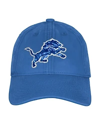 Outerstuff Big Girls Blue Detroit Lions Gridiron Adjustable Hat