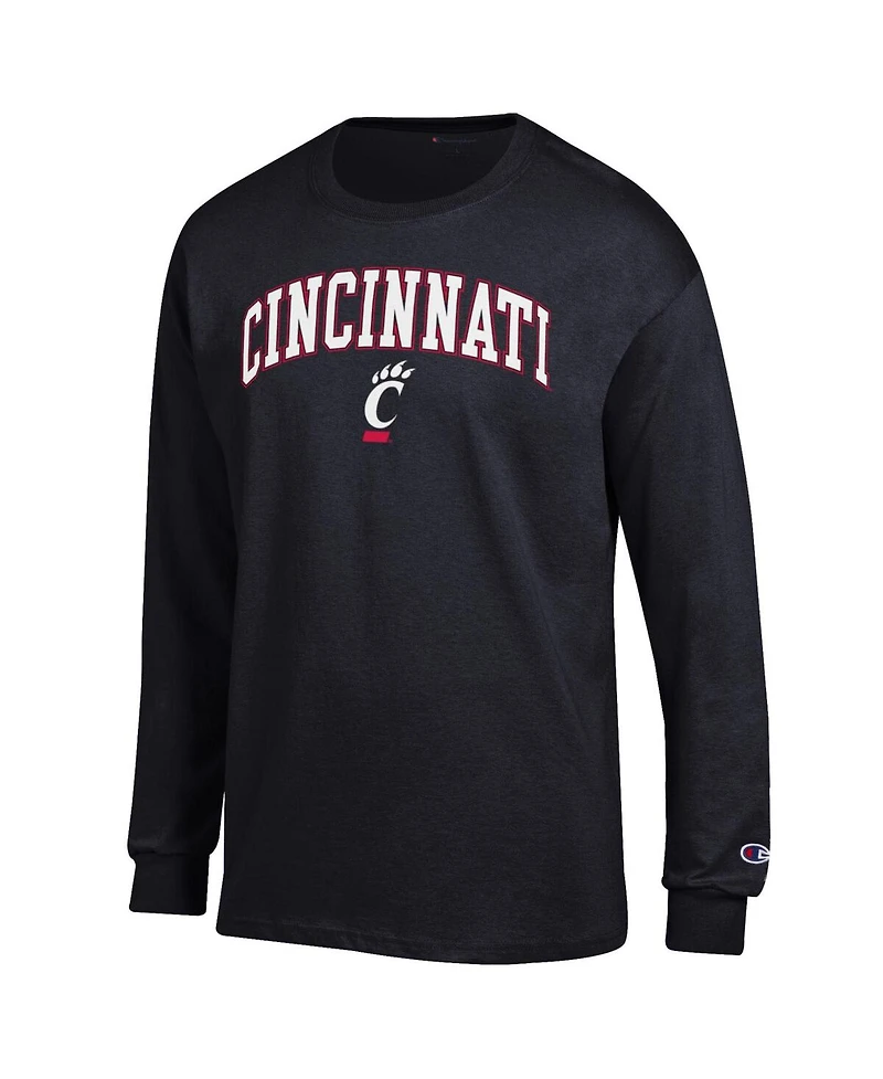 Champion Men's  Cincinnati Bearcats Arch Over Logo Long Sleeve T-Shirt
