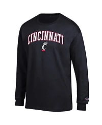 Champion Men's  Cincinnati Bearcats Arch Over Logo Long Sleeve T-Shirt