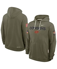 Nike Men's Olive Oklahoma State Cowboys 2025 Military Appreciation Dri-fit Hoodie